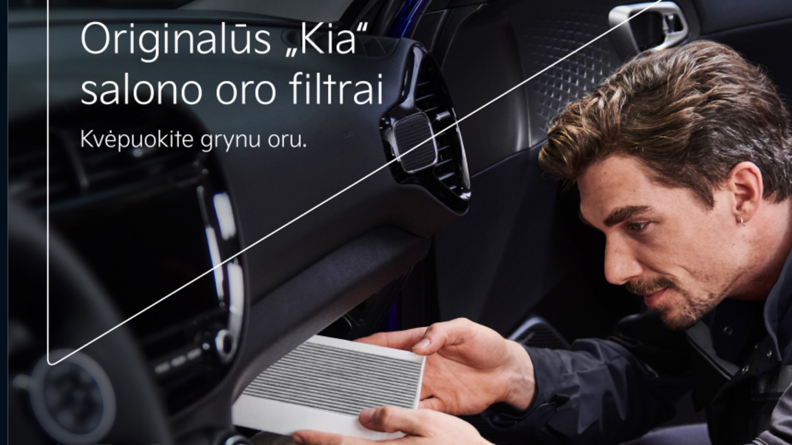 Originalūs „Kia“ salono oro filtrai